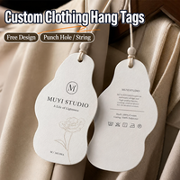 Étiquettes personnalisées pour vêtements en coton et papier couché, étiquettes volantes en gros pour robes de femmes, impression de marque pour boutiques, usine.