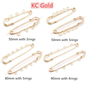 بروش متعدد الألوان 5cm8cm9 سم بروش متعدد الألوان مقطع متعدد الحلقات آمن معطف كبير بروش مشبك شرابة بروش اكسسوارات مجوهرات - Product Image 6