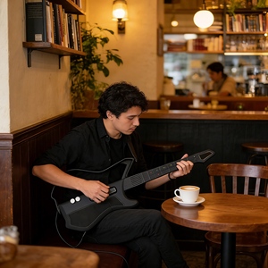 <span class=keywords><strong>Guitare</strong></span> électronique intelligente sans cordes en gros, <span class=keywords><strong>guitare</strong></span> sans cordes portable pour débutants, apprentissage sans douleur et jeu en voyage - Product Image 2