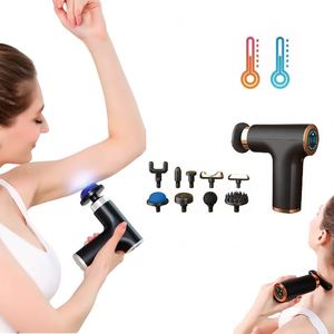 Pistola de Masaje de Bolsillo para Tejido Profundo, Vibración por Percusión, Mini Masajeador Fitness con Cabezal Frío y Caliente - Product Image 1