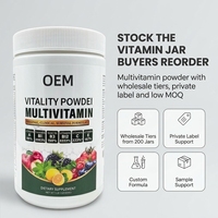 Poudre de multivitamines en pot de 500 g, mélange de vitamines quotidiennes, complément alimentaire