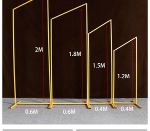 Nueva Caja Rectangular Metálica Biselada, Fondo Geométrico para Bodas, Arco para Eventos, Decoración de Fondo para Fiestas de Cumpleaños - Product Image 5