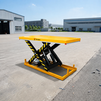 Table élévatrice hydraulique robuste de 4000 kg, plateforme à ciseaux fixe pour usine et entrepôt