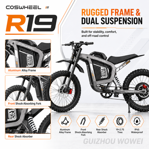 Moto Elettrica da Fuoristrada Leggera da 9000W di Potenza di Picco, Alta Velocità, per Adulti, per Avventure Estreme - Product Image 5
