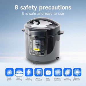 Cuisinière à pression multifonction intelligente pour la maison, 6L, 1000W, écran LED, acier inoxydable, cuiseur à riz électrique avec 8 fonctions en 1 - Product Image 3