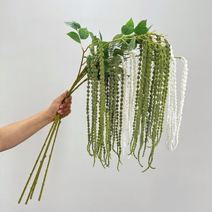 Follaje Artificial Colgante de Rafia, Palmera, para Bayas, <span class=keywords><strong>Celosia</strong></span> Colgante, Sauce Llorón, Amaranto, Colas Largas, Decoración del Hogar Artificial - Product Image 1