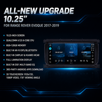 Autoradio Android 10,25'' avec écran HD, navigation pour Range Rover Evoque 2017-2019, lecteur multimédia vidéo, Carplay, GPS