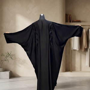 Wholesale New Luxury Handmade Abaya Women Breathable Traditional Islamic Clothing Premium Vintage Style Ankle Length Loose Fit - Product Image 3
