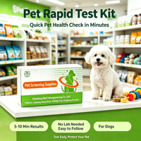 Bandelette de test rapide d'antigène du virus de la maladie de Carré canine (CDV Ag) pour chien, test unique, kit de diagnostic vétérinaire pour animaux de compagnie, fourni par l'usine