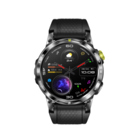 Montre connectée de sport en plein air 2026 avec GPS, moniteur de fréquence cardiaque, écran AMOLED 1,43 pouces, étanche IP68, boussole, calendrier, HW032