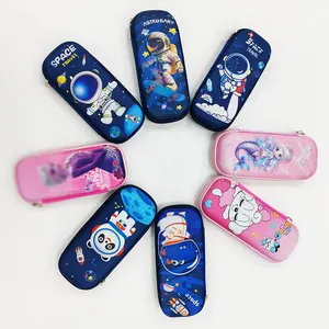 School suppliers 3d EVA cartoon hard cute mermaid pencil case for kids