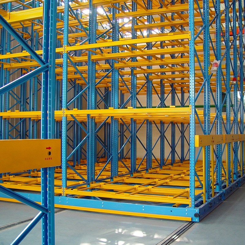 Warehouse Movable Racking System Electric Metal