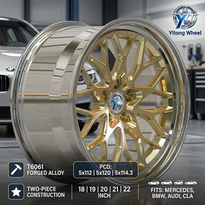 Cerchi in Lega Forgiati Personalizzati a Due Pezzi T6061 18 19 20 21 22 Pollici, Cerchioni di Lusso 5x112 5x120 5x114.3 per Mercedes Benz BMW Audi AB CLA - Product Image 1