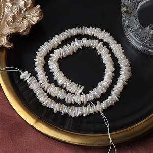 คุณภาพสูง6-7มม. ลูกปัดไข่มุกแบบบาร็อคเคลือบ <span class=keywords><strong>Keshi</strong></span> เครื่องประดับไข่มุกน้ำจืดธรรมชาติ - Product Image 4