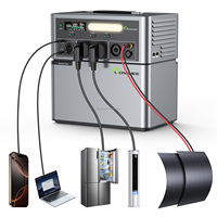 Centrale Électrique Portable LiFePo4 2500W à Onde Sinusoïdale Pure, Système de Stockage d'Énergie Solaire et CA Empilable