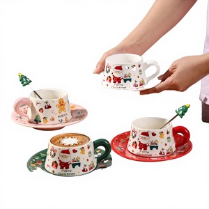 Tasse à café en céramique japonaise, porcelaine, argile, vintage, faite à la main, motif marbré, avec couvercle, cadeau d'affaires, réutilisable, passe au lave-vaisselle - Product Image 2