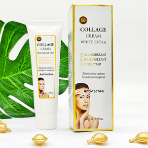 Crème COLLAGE Naturelle BLANCHE <span class=keywords><strong>EXTRA</strong></span> BLANCHISSANTE RAJEUNISSANTE HYDRATANTE Élimine les Taches Brunes et les Rougeurs - Product Image 1