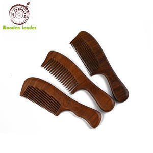 Vecchio carpentiere all'ingrosso pettine da donna a buon mercato prezzo di bellezza strumenti per la cura dei capelli in palissandro naturale per capelli in legno pettine con manico per femmina - Product Image 2