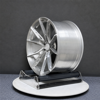 Jantes forgées sur mesure en argent usiné à 10 branches, 17-24 pouces, 5x112 5x114.3 5x120, en alliage pour Audi Mercedes-Benz BMW