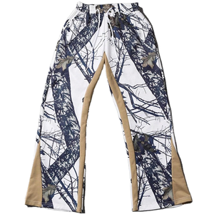 Pantalones Jogger de Camuflaje con Estampado de Árboles para Hombre, 100% Algodón, Personalizados, Color Blanco Beige, Ropa Deportiva Informal, Pantalones de Fitness, Venta al Por Mayor, 2026 - Product Image 1