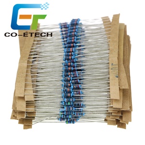 100 pz/Sacchetto Resistori a Film Metallico 1/4W Resistenza 1% 1K 2K 4.7K 10K 100K 220K 220ohm 330ohm 680ohm 1M Resistori 0.25W - Product Image 3