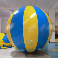 Bâche en PVC durable boules de jeux interactifs gonflables de diamètre 1.5m, ballons gonflables verts pour les activités de plein air