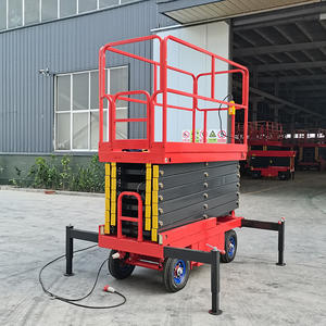 Platform Lift Gunting Elektrik Tahan Lama 10m 12m 16m, Platform Pengangkat Hidrolik Mobile, Lift Gunting untuk Pekerjaan - Product Image 1