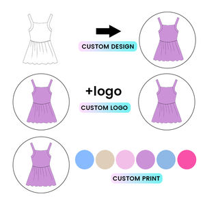 Детское спортивное платье Kerui для девочек, UPF 50, летнее, цельное, без рукавов, для йоги, для активного отдыха - Product Image 3