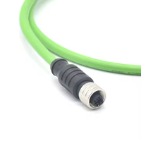 Câble Ethernet industriel M12 d Code vers Rj45 Connecteur M12 Mâle blindé à 4 broches vers RJ45 Connecteur 4 broches