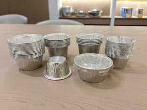 Chất lượng cao cấp thực phẩm bánh pudding sữa chua lá Khay nhôm lá nướng nướng chảo nhà bếp Sử dụng lá thực phẩm container Mini Tart tin - Product Image 4