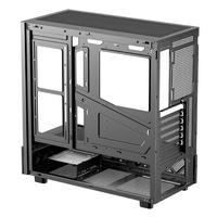 Boîtier d'ordinateur de jeu PC, refroidisseur d'eau pour processeur, verre trempé, boîtier PC de bureau ITX à cadre ouvert avec écran