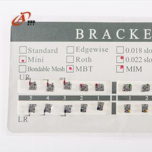 Dentale Ortodontico Staffa Bretelle <span class=keywords><strong>Mini</strong></span> MBT 022 Ganci 3-4-5 - Product Image 1