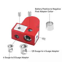 Solide Zin Positif Négatif Amplificateur De Voiture Pince De Batterie Bornes De Batterie Couverture Adaptateur Colliers Ensembles