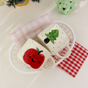 Taza de Café Original de Apple con Diseño de Árbol de Navidad, Linda Taza de Cerámica para Agua, Taza para Desayuno - Product Image 6