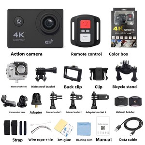 Caméra sportive F200A-R 4K HD, étanche, écran 2,0 pouces, carte TF, enregistreur de cyclisme, caméra d'<span class=keywords><strong>action</strong></span> - Product Image 6