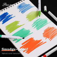 Bloc de papier pour marqueurs Panwenbo Art A3 A4, 40 pages, reliure spirale, papier pour marqueurs, bloc de dessin pour le dessin et la peinture