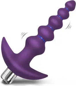 진동 항문 구슬 엉덩이 플러그-유연한 실리콘 16 진동 모드 졸업 디자인 항문 섹스 토이 방수 총알 진동기