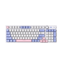 Capuchon de clé personnalisé en ABS à injection bicolore 98 touches rétroéclairées RVB à chaud touches N retournement tablette mécanique de jeu sans fil
