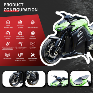 มอเตอร์ไซค์ไฟฟ้าออฟโรด72V 5000W >80 km/h มอเตอร์ไร้แปรงเหล็กกล้าของจีนใหม่ - Product Image 2