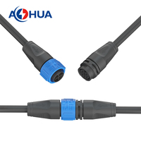 Éclairage 35A Prise électrique K25 Connecteur de câble 2 ~ 8P Type fil à fil Connecteur rapide mâle femelle IP68 Type de surmoulage