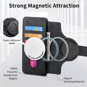 Funda de teléfono con billetera de carga inalámbrica magnética para OPPO A54 A57 A77S A78 A93 A96 Realme C21Y C15 C33 C35, Funda de cuero desmontable - Product Image 4