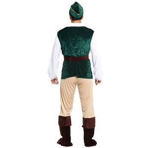 4ourcostumes Disfraces de Carnaval y Halloween de Príncipe del Bosque, Cazador, Robin Hood, Peter Pan para Hombre Adulto - Product Image 4