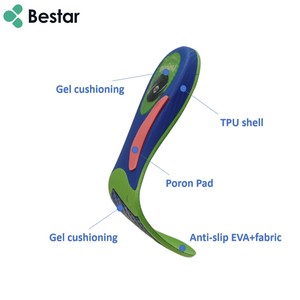 Semelles de chaussures de football professionnelles, amortissantes, antidérapantes, légères, anti-odeur, anti-transpiration, absorbant les chocs, inserts de football, semelles sport Poron - Product Image 3