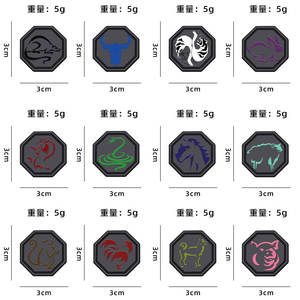 Yini Gezegende 12 Dierenriem Talismannen Zinklegering Emaille Pinnen-Levendige Badges, Duurzame Verzamelobjecten Voor Fans Ideaal Cadeau En Decoratie - Product Image 5