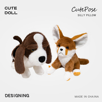Trendy Toy basset Hound et Fennec Fox Peluche Jouet mignon Fun