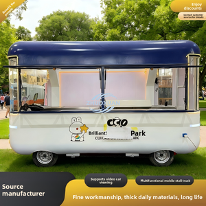 Carrito de Comida Móvil para Exteriores con Diseño de Grafiti Personalizable, Camión de Comida Rápida y Helados Equipado con Cocina Completa - Product Image 6