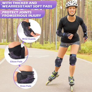 SeeMore - Juego de 6 Protectores para Niños, Resistentes a Impactos, para Rodillas, Codos y Muñecas, para Patinaje, Ciclismo y Skateboarding, Listos para Enviar - Product Image 6