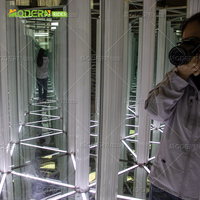 Équipement de parc d'attractions avec labyrinthe miroir pour aire de jeux intérieure, pour usage en centre commercial, haute capacité (>500 kg), usage commercial