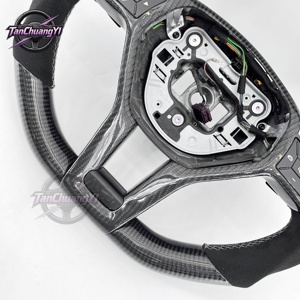 Volant de voiture personnalisé en fibre de carbone pour Classe A W175/E350/C63/W204/E63/Cls63/Slk55 AMG/2013 2020 - Product Image 4