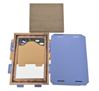Griffoir et planche à gratter pour chat en carton écologique moderne et décoratif avec lit, mobilier de luxe pour chat